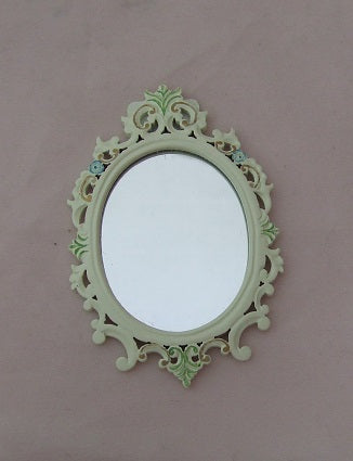 Victorian Oval Mirror, Wild Flowers