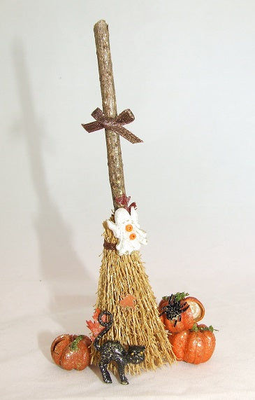 Decorated Broom, Halloween