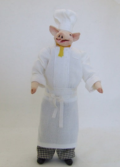 Pig Chef Man Doll