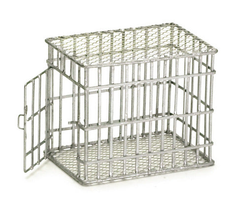 Small Dog Crate / Galvanized