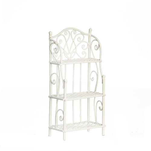 3-Shelf Unit, White Metal, Medium