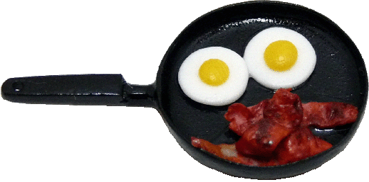 Eggs & Bacon in Pan