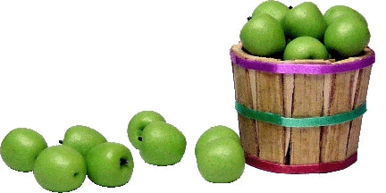 Granny Smith Apples with Basket