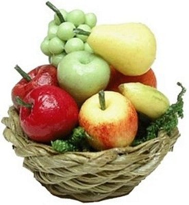 Fruit in a Dark Basket