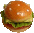 Hamburger with Sesame Seed Bun