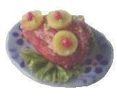 Ham with Pineappple & Cherry Garnish