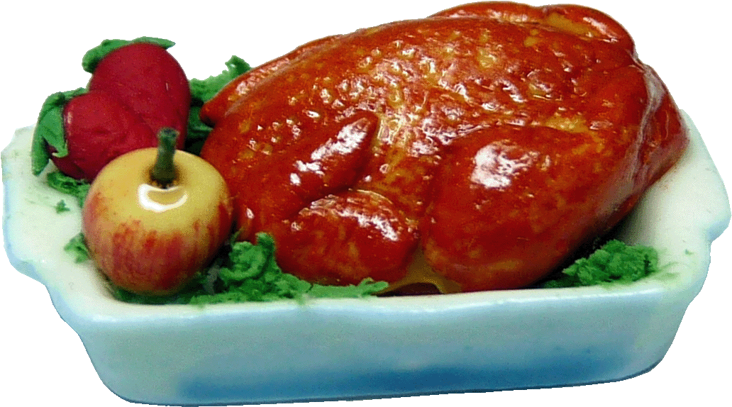 Turkey in Ceramic Baking Dish