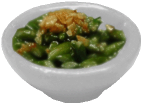 Green Beans Almondine in Bowl