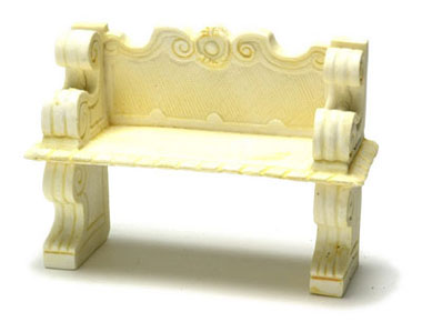 Victorian Bench, Ivory