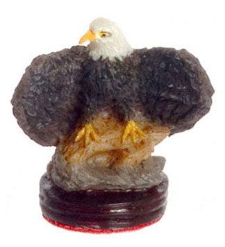 Eagle on Wooden Base