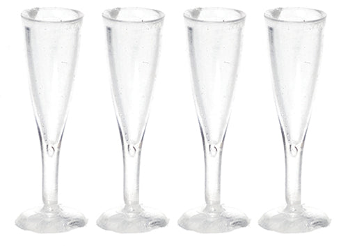 Fluted Champagne Glass, 4pc