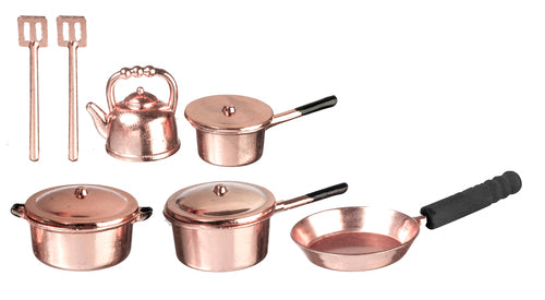 Copper Kitchenware Set, 10pc