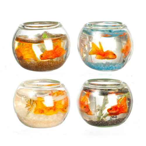 Fish Bowl with 2 Fish, 1pc