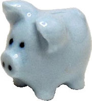 Blue Ceramic Piggybank