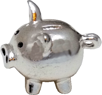 Silver Piggy Bank