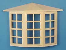 1/2" Scale Bay Window 24-Lite