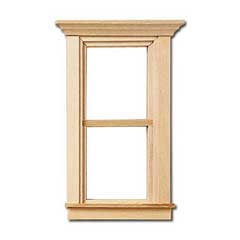 1/2" Scale Traditional Pediment Window