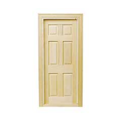 1/2" Scale Interior 6-Panel Door