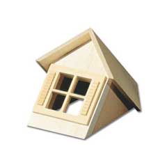 1/2" Scale Dormer Unit with Window