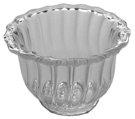 Glass Flared Ribbed Bowl