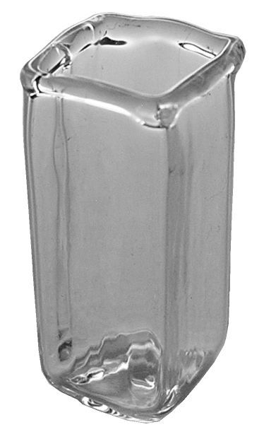 Square Clear Glass Vase