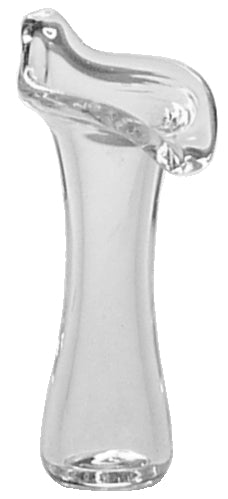 Glass Lily Shaped Vase, Clear