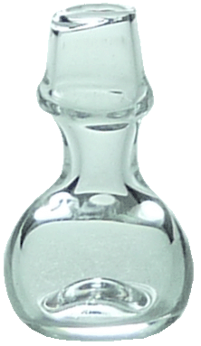 Clear Glass Onion Bottle