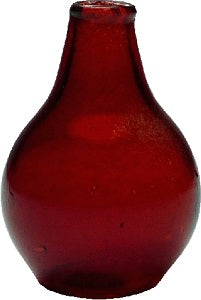 Red Glass Onion Jar, Large