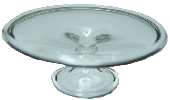 Clear Glass Cake Plate