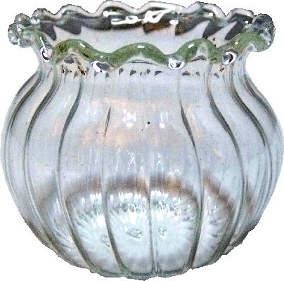 Fluted Bowl, Round Glass