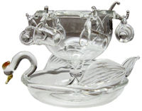 Swan Punch Bowl Set