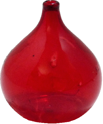 Antique Red Glass Demijohn