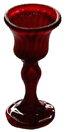 Wine Glass, Ruby Red