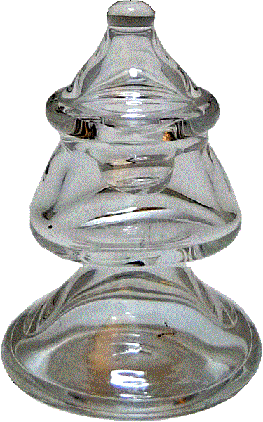 Glass Christmas Tree Jar