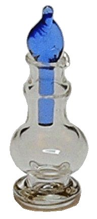 Perfume Decanter with Blue Twist