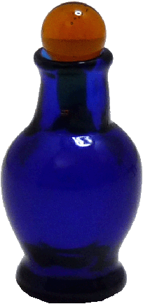 Short Cobalt Blue Decanter