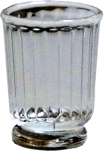 Ribbed Water Glass