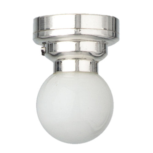 Silver Globe Ceiling Lamp, LED