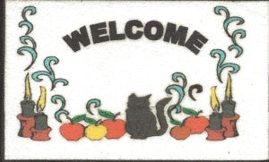 Welcome Mat, Halloween Cats