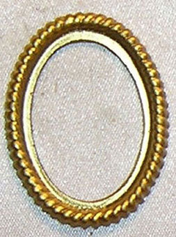 Oval Rope Frame Gold, DISC