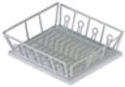 Dish Drainer with Mat, White