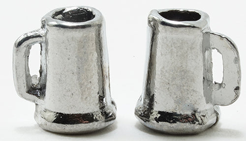 Pewter Beer Mugs, 2 pack