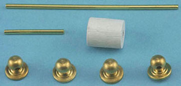 Towel Bar and Paper Toilet Holder, 7pc, Gold