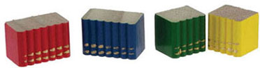 Wooden Book Set, 4pc