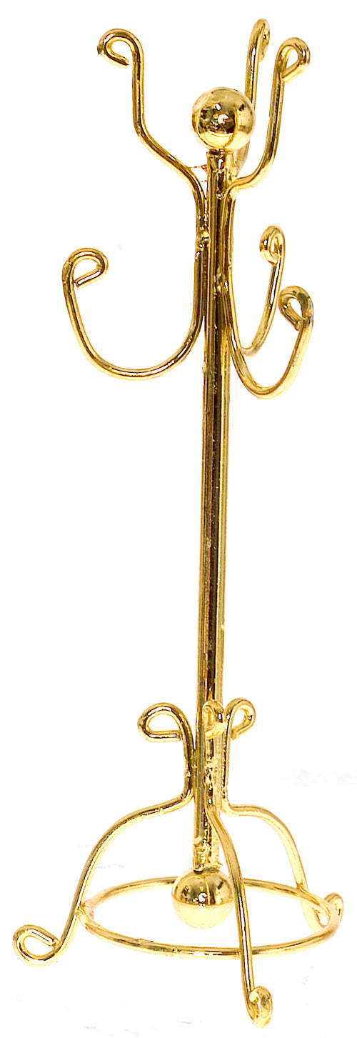 Hall Coat Tree, Brass – Miniature Designs, Inc.
