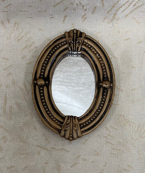 Oval Gold Mirror