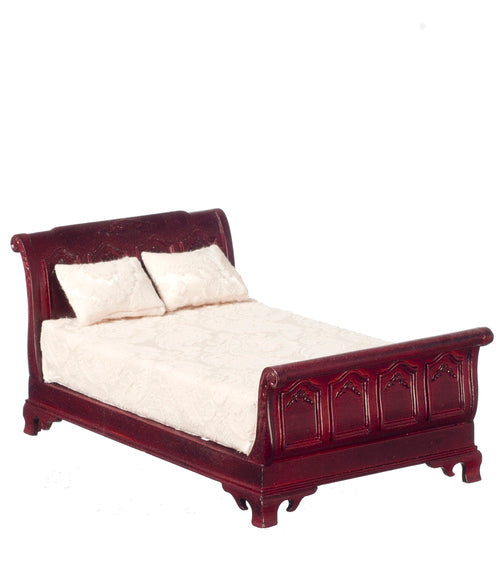 Sleigh Bed, Mahogany