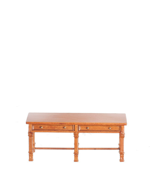 Spanish Style Desk/Hall Table, Walnut