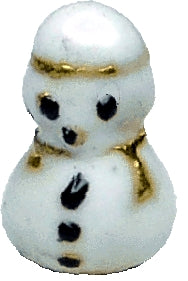 White Enameled Snowman