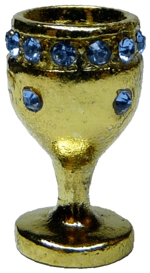 Gold Chalice with Sapphire Band